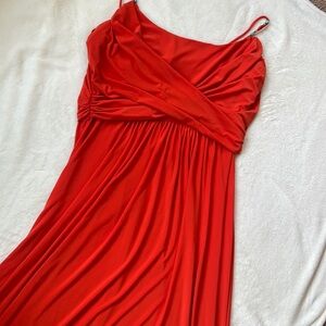 Lauren Ralph Lauren orange maxi dress w beaded detail